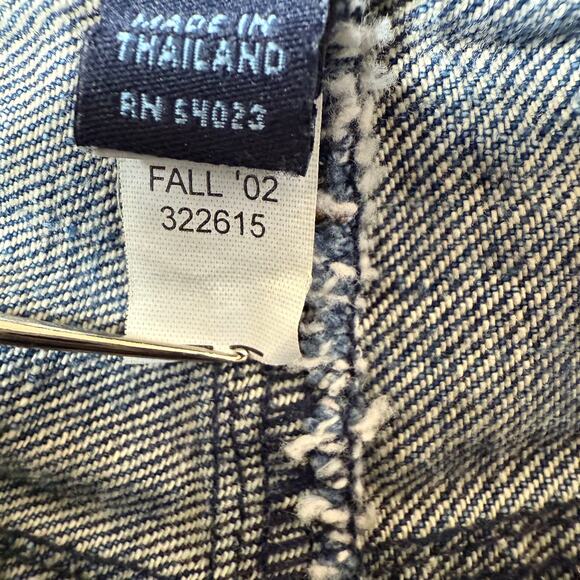 Genuine Y2K Gap Denim Midi Skirt Flap Pockets SZ 4 Med Wash Stretch - Picture 6 of 9